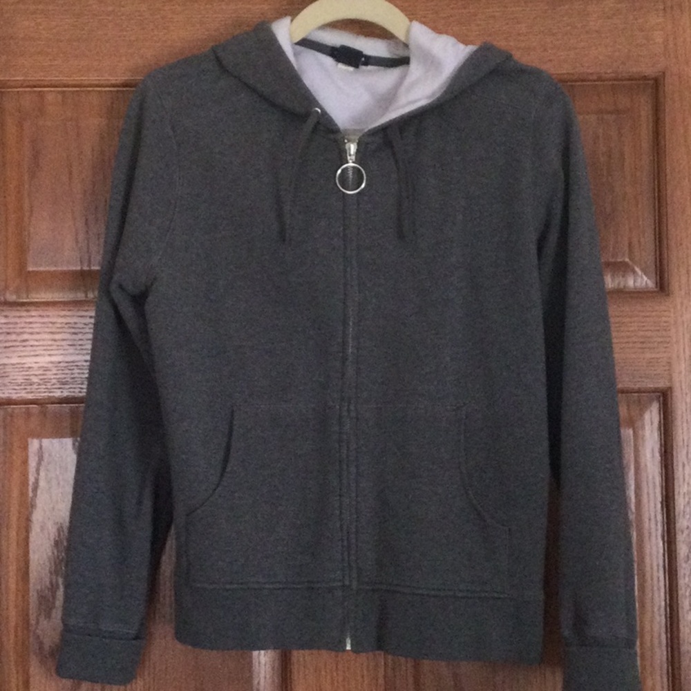 Gap gray front zipper sweatshirt. Size L